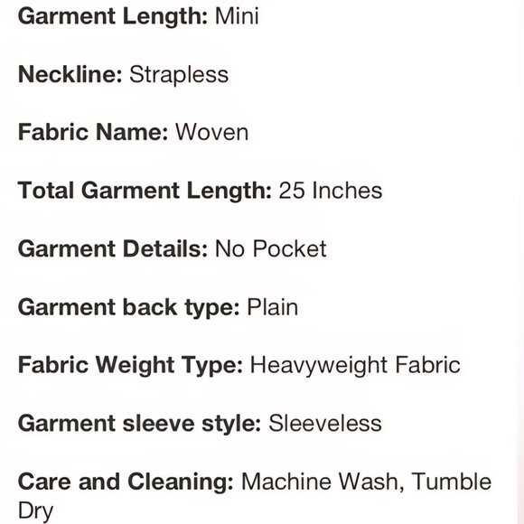 A New Day Strapless Cream colored Mini Dress - Picture 6 of 6